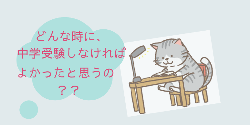 猫が机で勉強してる絵