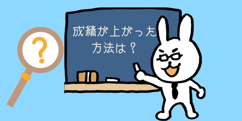 うさぎ先生が黒板で教えてる